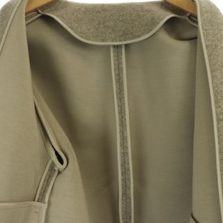Plage - プラージュ ボンディング ショートコート ノーカラー カラー