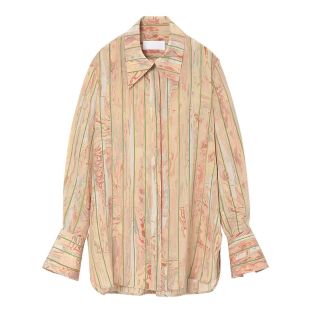 マメ(mame)の【 y様専用】Marble Print Silk Shirt(シャツ/ブラウス(長袖/七分))