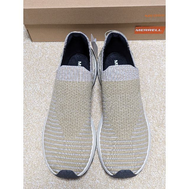 MERRELL(メレル)のメレル EMBARK MOC エンバークモック 27.5cm ニット地 ベージュ メンズの靴/シューズ(その他)の商品写真