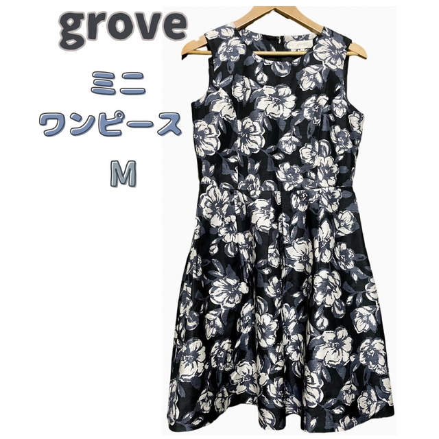 grove(グローブ)の✨bomoさん専用【grove グローブ】 ノースリーブ ミニワンピース   M レディースのワンピース(ミニワンピース)の商品写真