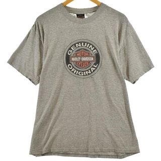 ハーレーダビッドソン(Harley Davidson)の古着 BMC Harley-Davidson ハーレーダビッドソン 両面プリント モーターサイクル バイクTシャツ メンズL /eaa317217(Tシャツ/カットソー(半袖/袖なし))