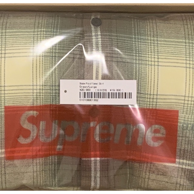 Supreme Shadow plaid flannel shirts Ｌサイズ