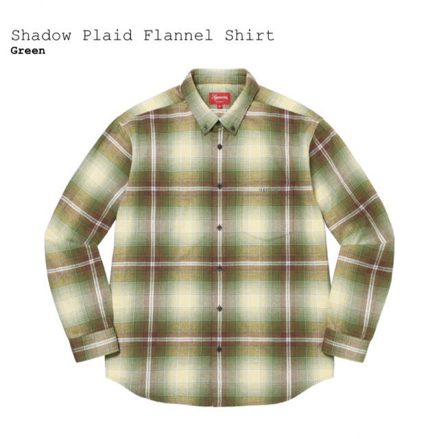 supreme  Shadow Plaid Flannel Shirt Lサイズ