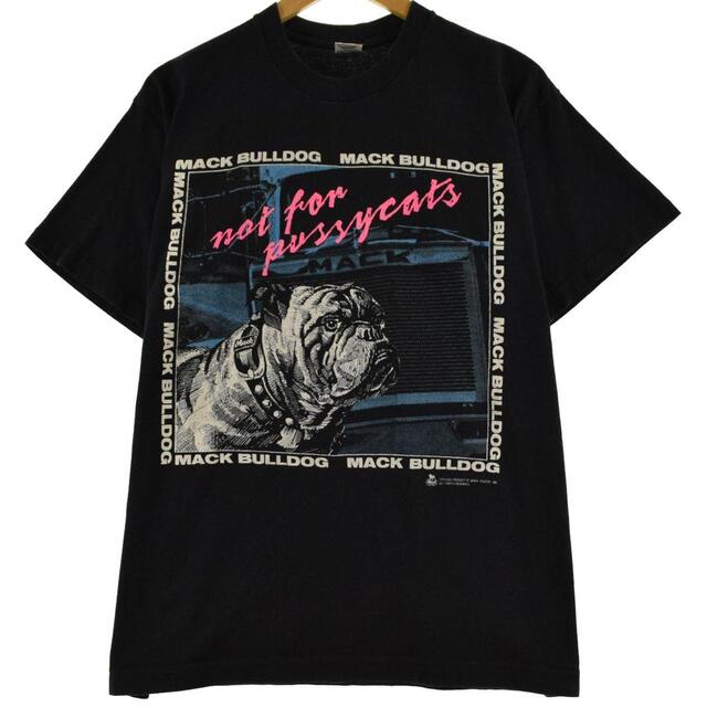 90's USMC ブルドッグ 犬 Tシャツ