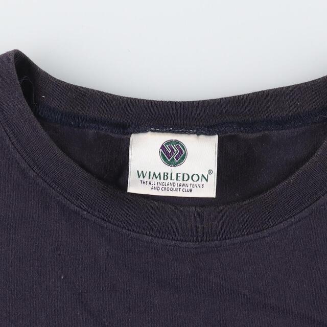 WIMBLEDON プリントTシャツ USA製 メンズL ヴィンテージ /eaa325084