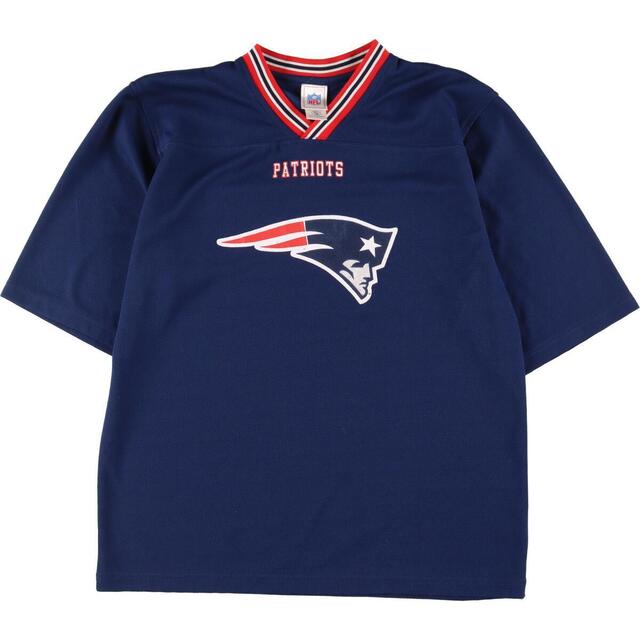 リーボック Reebok NFL NEW ENGLAND PATRIOTS ニューイングランドペイトリオッツ Vネック ゲームシャツ フットボールシャツ メンズM /eaa325376