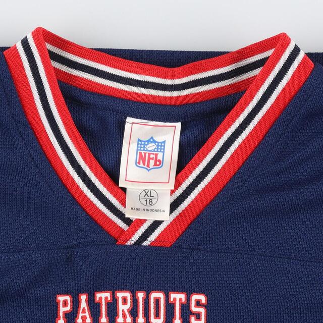 リーボック Reebok NFL NEW ENGLAND PATRIOTS ニューイングランドペイトリオッツ Vネック ゲームシャツ フットボールシャツ メンズM /eaa325376