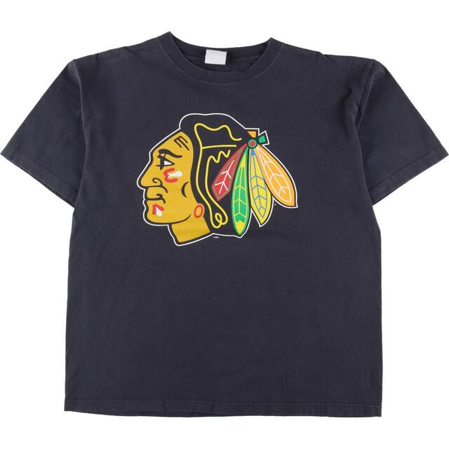 NHL シカゴ ブラックホークス CHICAGO BLACKHAWKS スポーツプリントTシャツ メンズL /eaa326892
