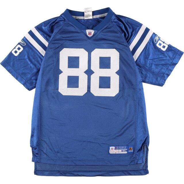 リーボック Reebok NFL INDIANAPOLIS COLTS インディアナポリスコルツ メッシュ ゲームシャツ フットボールシャツ ロシア製 メンズM /eaa325387