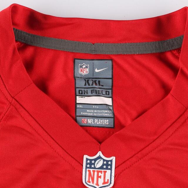 ナイキ NIKE NFL SAN FRANCISCO 49ERS サンフランシスコフォーティナイナーズ Vネック ゲームシャツ フットボールシャツ メンズXL /eaa325383