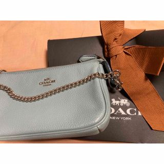 コーチ(COACH)のCHOCH ミニバッグ　新品　未使用　サックスブルー(ハンドバッグ)