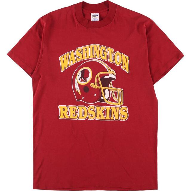 80年代 TRENCH NFL WASHINGTON RED SKINS ワシントンレッドスキンズ スポーツプリントTシャツ USA製 メンズM ヴィンテージ /eaa316490