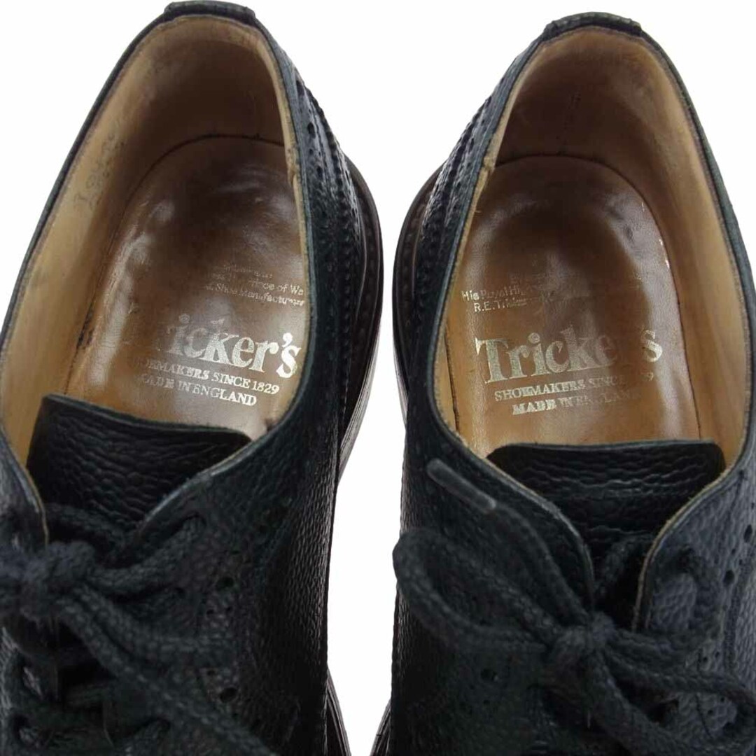 Trickers(トリッカーズ)のTricker's トリッカーズ ドレスシューズ KESWICK  サドルシューズ  革靴 ウイングチップ ブラック系【中古】 メンズの靴/シューズ(ドレス/ビジネス)の商品写真