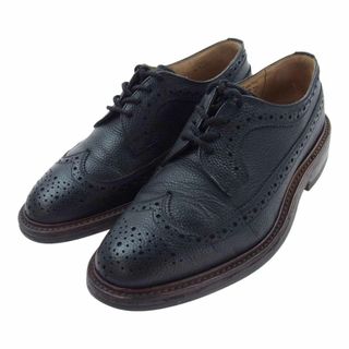 トリッカーズ(Trickers)のTricker's トリッカーズ ドレスシューズ KESWICK  サドルシューズ  革靴 ウイングチップ ブラック系【中古】(ドレス/ビジネス)