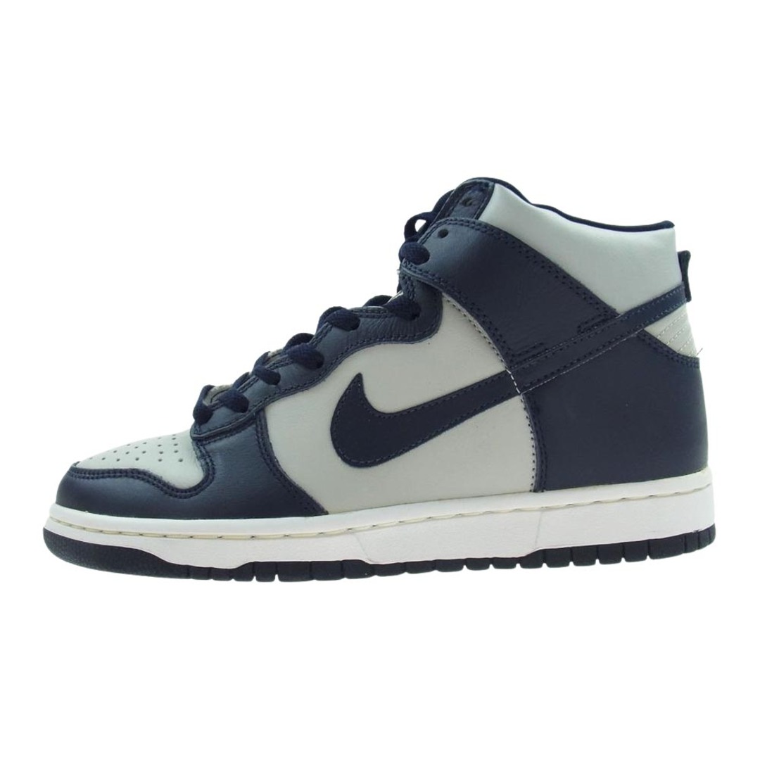 NIKE ナイキ スニーカー 630335-041 99年製 復刻 DUNK HIGH LIGHT ZEN GREY ジョージタウン大学 ダンク ハイ ライトゼングレー スニーカー ネイビー系 グレー系 26cm【極上美品】