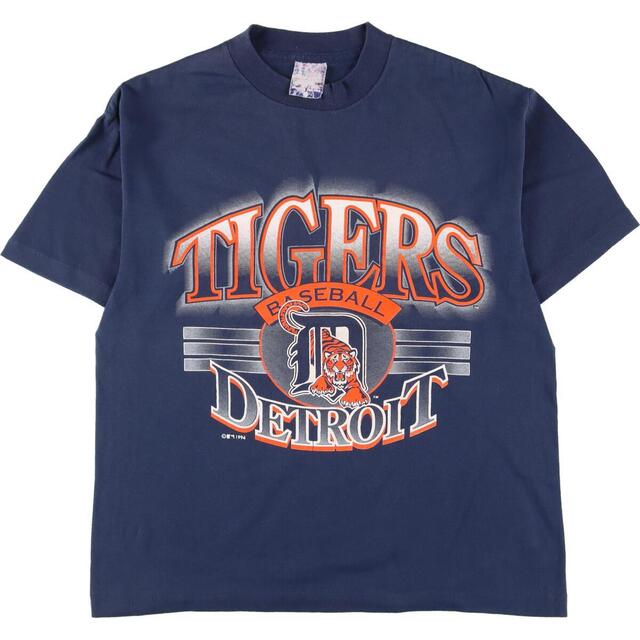 90年代 MLB DETROIT TIGERS デトロイトタイガース スポーツプリントTシャツ USA製 メンズM ヴィンテージ /eaa326881