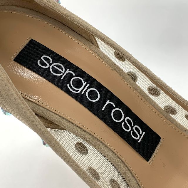 Sergio Rossi - 6441 未使用 セルジオロッシ メッシュ スエード