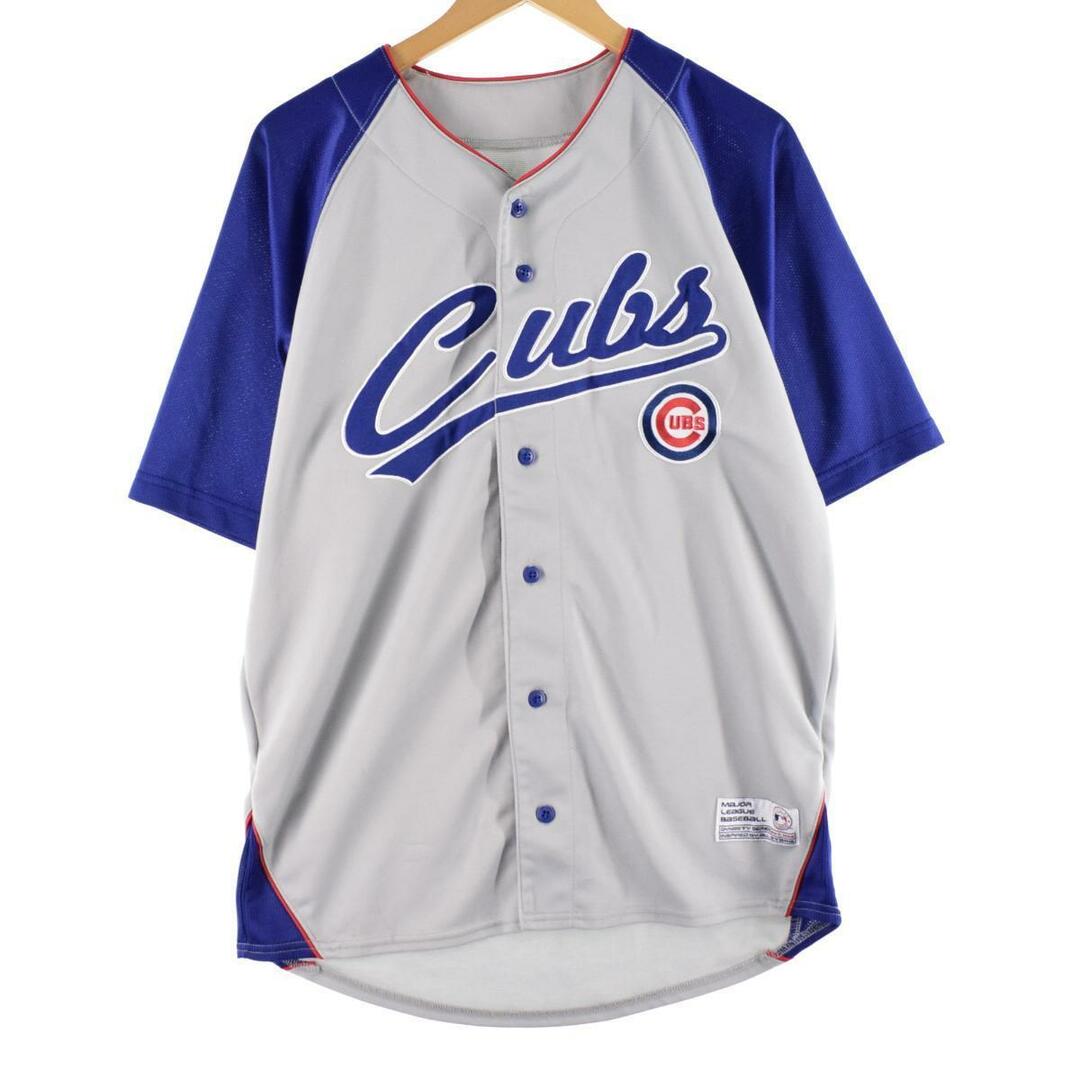 -モデル形状DYNASTY MLB CHICAGO CUBS シカゴカブス ゲームシャツ ベースボールシャツ メンズM /eaa326908