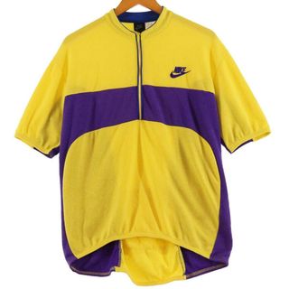 ナイキ(NIKE)の古着 90年代 ナイキ NIKE ACG 初期小文字タグ ハーフジップ 半袖 サイクリングシャツ メンズL ヴィンテージ /eaa317170(シャツ)