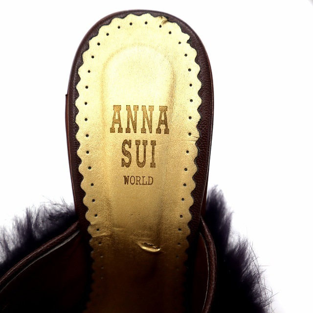 ANNA SUI(アナスイ)のアナスイ ANNA SUI ラビット ファー ヒール サンダル レディースの靴/シューズ(サンダル)の商品写真