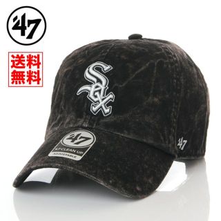 フォーティセブン(47 Brand)の【新品】47BRAND キャップ ホワイトソックス 帽子 黒 メンズ レディース(キャップ)