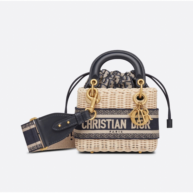 Christian Dior - 新品 ディオール LADY DIOR ミニバッグ かごバッグ