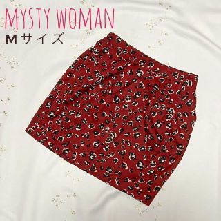 ミスティウーマン(mysty woman)の【美品】mysty woman ミスティウーマン レオパード柄ミニスカート(ミニスカート)