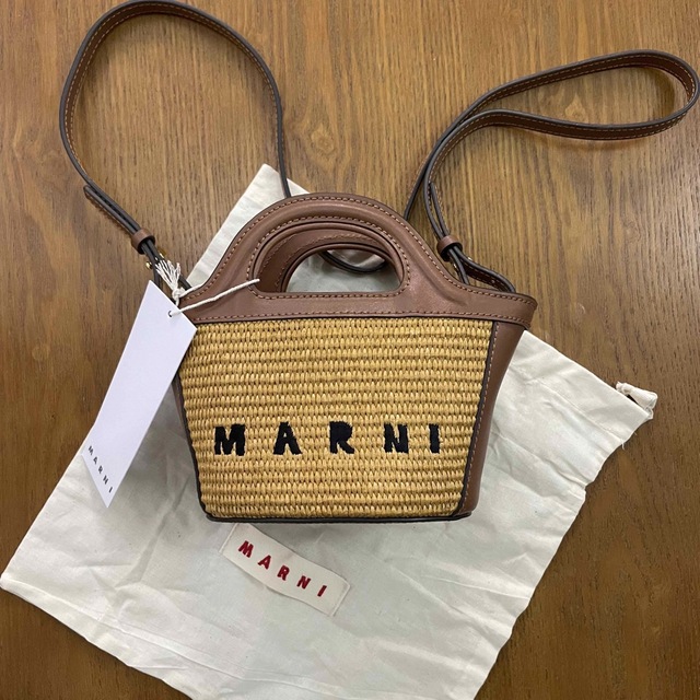 Marni - 新品未使用 マルニ かごバッグ ラフィアTROPICALIA マイクロ