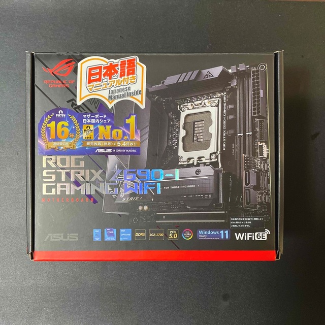 【マザボ】ASUS ROG STRIX Z690-i【美品】スマホ/家電/カメラ