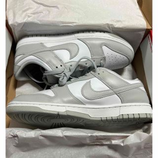 ナイキ(NIKE)のNIKE　DUNK LOW  GREY FOG（ホワイト/グレーフォグ(スニーカー)