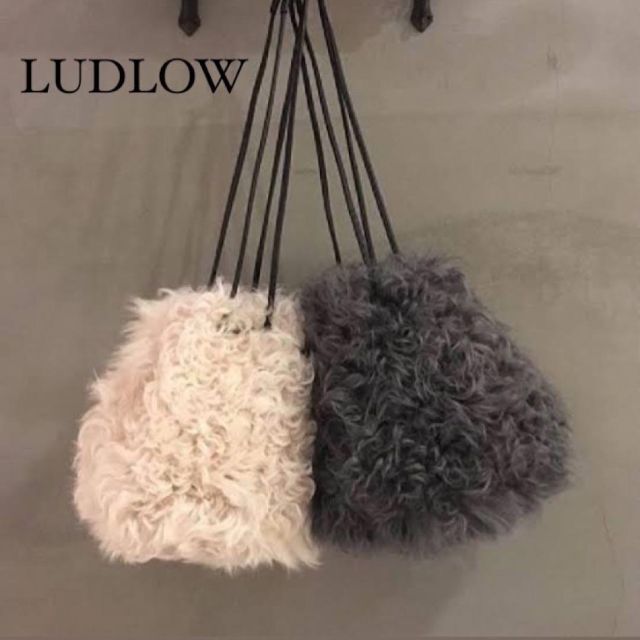 【美品】LUDLOW ラドロー ラムファーバッグ ショルダーバッグ ハンドバッグ