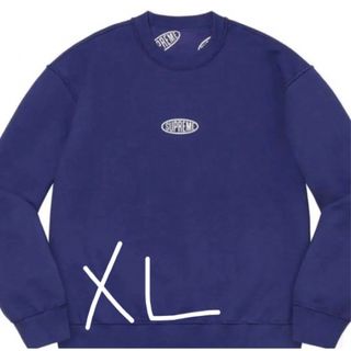 シュプリーム(Supreme)のsupreme Liner Crewneck Washed Navy (スウェット)