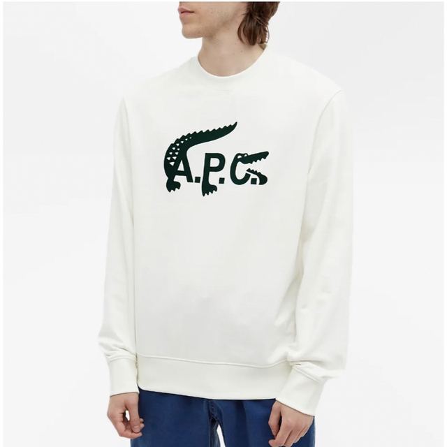 A.P.C - 【即完売】スウェットシャツ A.P.C. Lacoste White Mの通販 by ...