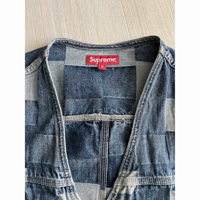 supreme patched denim vest 21ss mサイズ