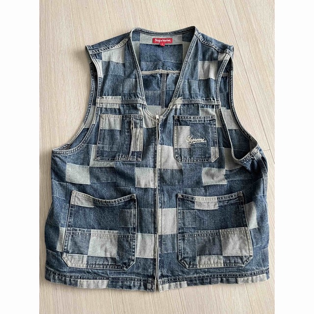 約64cm身幅Supreme 21SS Patched Denim Vest