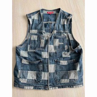 supreme Patched Denim Vest