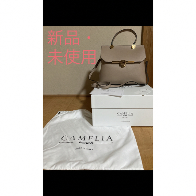 カメリアローマ:CAMELIA ROMA:グレインレザーハンドバッグレディース