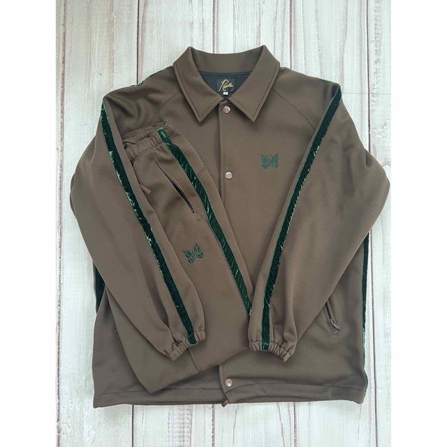 needles セットアップ ブラウン グリーン 19aw コーチジャケット 【全