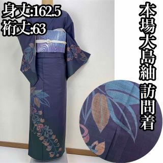 美品【本場大島紬】正絹 染大島紬 訪問着s776の通販 by 夢美月