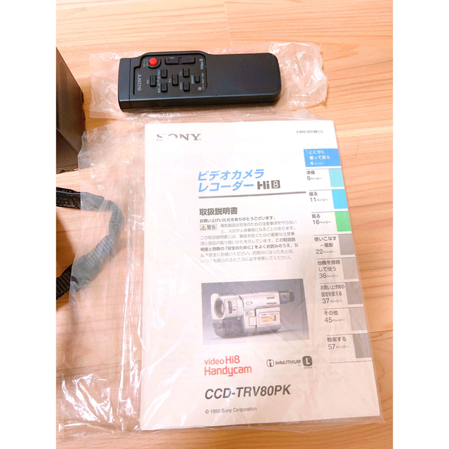 ソニー　CCD-TRV80 8mmビデオカメラ ハンディカム Video Hi8