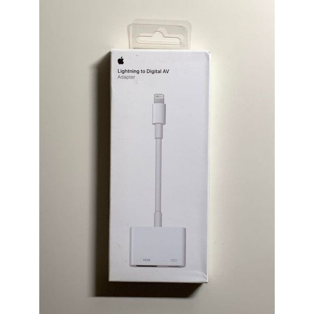 Apple(アップル)の【美品】純正 Lightning - Digital AV Adapter ① スマホ/家電/カメラのスマホアクセサリー(iPhoneケース)の商品写真