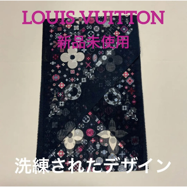 ファッション小物洗練されたデザイン　ルイヴィトン  LOUIS VUITTON スカーフ　新品