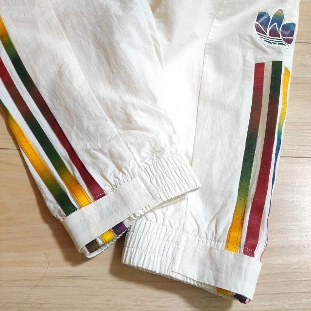 adidas 女性S パウリーナ・ルッソ 白 ウーブン トラックパンツ ジャージ