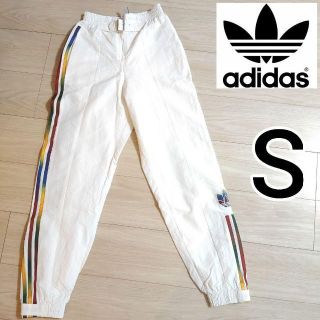 オリジナルス(Originals（adidas）)のadidas 女性S パウリーナ・ルッソ 白 ウーブン トラックパンツ ジャージ(その他)