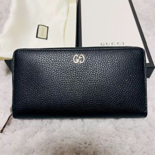 グッチ(Gucci)の【新品未使用】GUCCI グッチ 長財布 ラウンドファスナー ドリアン 黒(長財布)