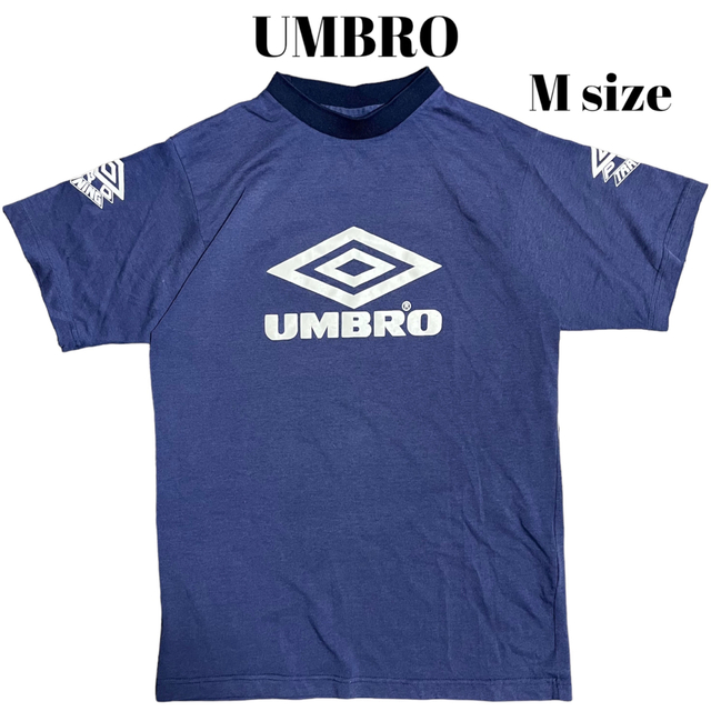 90's UMBRO リンガーネックTシャツ 両面プリントメンズ - Tシャツ