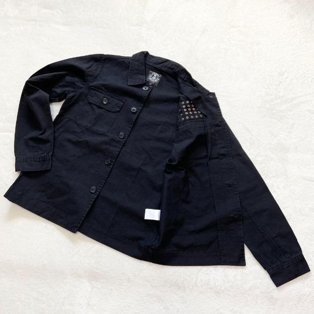 【タグ付き✨】ディヴァイナー　ジャケット　黒　ボタン　綿 メンズのトップス(シャツ)の商品写真