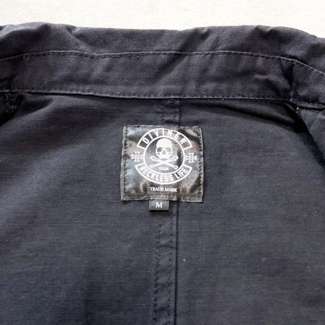 【タグ付き✨】ディヴァイナー　ジャケット　黒　ボタン　綿 メンズのトップス(シャツ)の商品写真