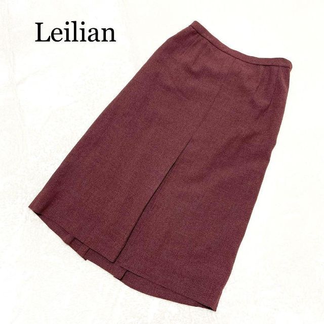 leilian(レリアン)の美品　レリアン スカート　エンジ　赤 レディースのスカート(ひざ丈スカート)の商品写真
