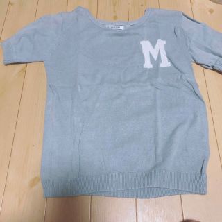 ANTIQULOTHES サマーニット イニシャル M お洒落 シンプル 薄手(ニット/セーター)